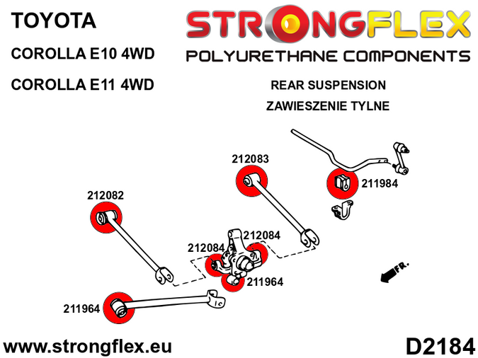 Kompletny zestaw zawieszenia Corolla