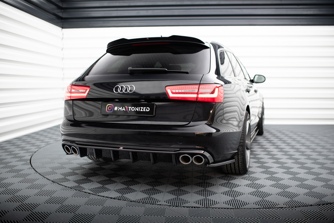 Dokładka Tylna Maxton Audi A6 Sedan / Avant C7 (Wersja z podwójnymi wydechami z dwóch stron)