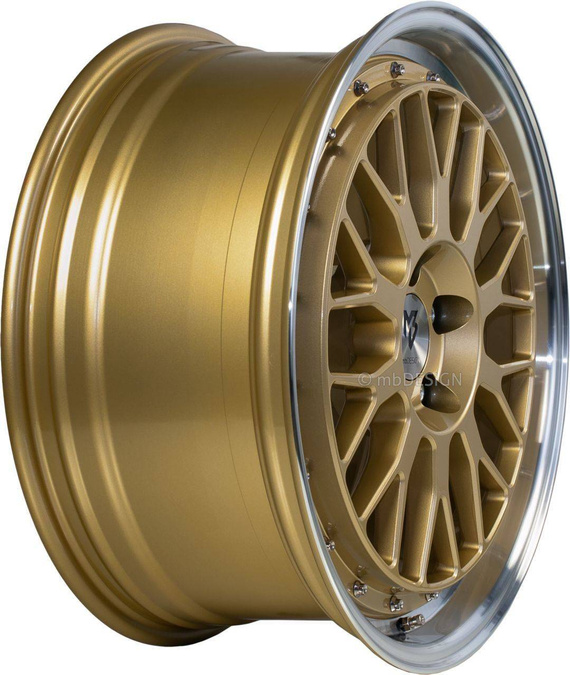 Felga aluminiowa 17" mbDESIGN LV1 17x7 ET25 4x100 Złoty polerowany