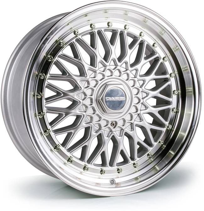 Dare RS 18x9.5 ET42 5x112/120 Silver Polished / Chrome Rivets