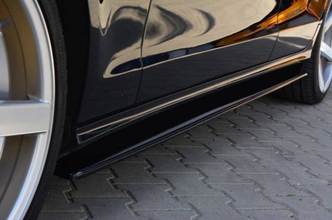 Dokładki progów Maxton Mercedes CLS C218 AMG Line (czarny połysk)