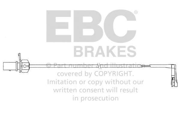 EFA156 - Czujnik zużycia klocków hamulcowych EBC Brakes AUDI | A6 (C7/4G) | A6 (quattro C7/4G) | A6 (quattro Avant C7/4G) | A6 (